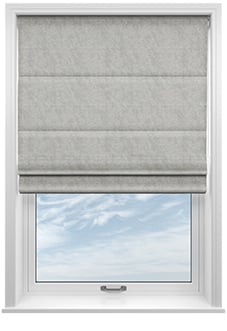 Tussah, Cloud - Twist&Fit Roman Blind